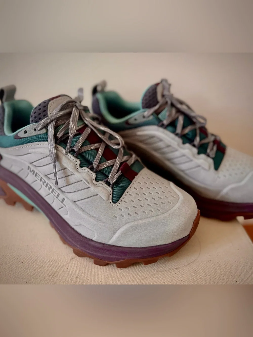Brand new Merrell Moab Speed 2 Vent 2K SE Hiking Trail Shoes Grey Green [Size